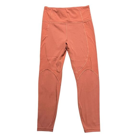 ATHLETA Rise Up Rib 7/8 Tight Orange Size Medium - Picture 2 of 8